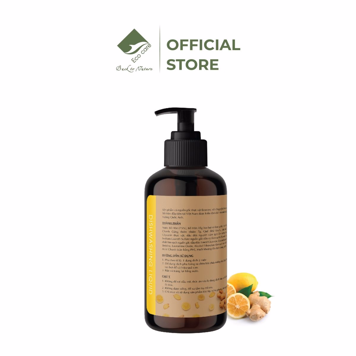 Nước Rửa Chén Hữu Cơ Bồ Hòn Tinh Dầu Tự Nhiên - Ecocare - Ảnh 6