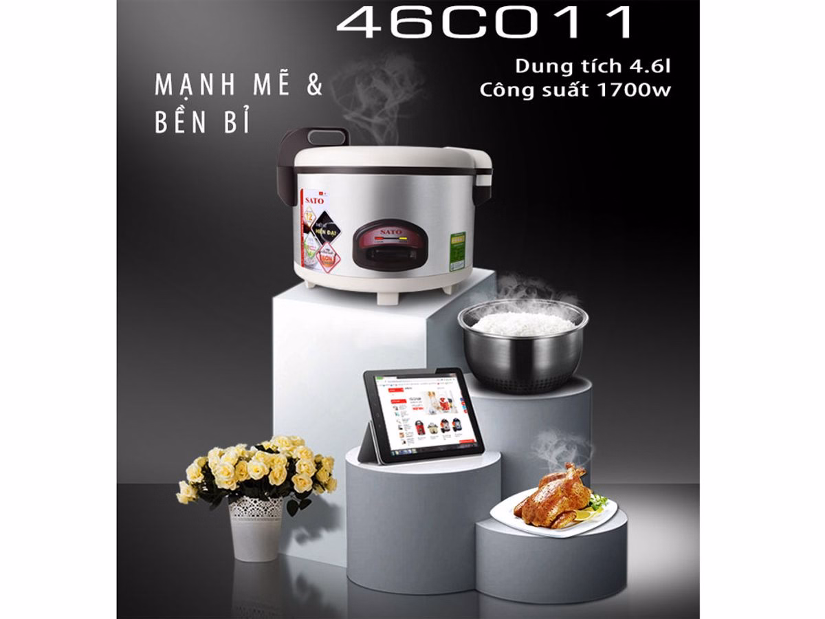 Nồi Cơm Điện Sato 46C017 4.6L - Ảnh 8