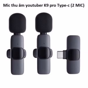 Mic Thu Âm Youtuber K9 Pro Type - C 2 Mic - Gdn