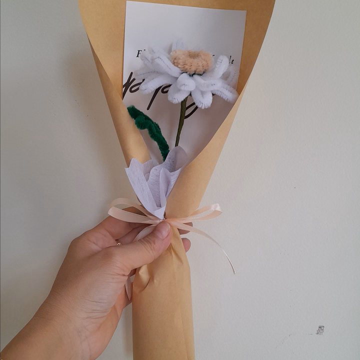 Bó Hoa Đồng Tiền Kẽm Nhung Handmade Yukishop Yk24 - Ảnh 19