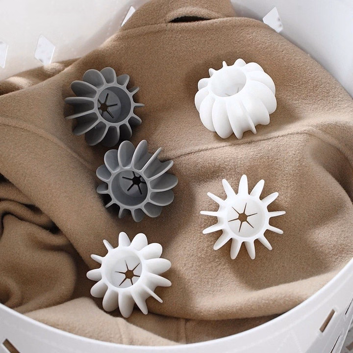 Combo 10 Bóng Giặt Silicon Mềm Chống Rối Làm Thẳng Quần Áo Tiện Dụng - Su - Ảnh 4