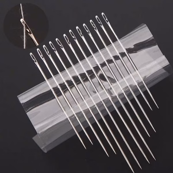 Bộ 12 Kim Khâu Quần Áo Không Cần Xỏ Chỉ Kèm Hộp Đựng Hình Quả Ớt - Su - Ảnh 3