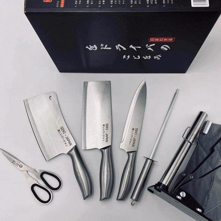 Bộ Dao Inox 6 Món Seki Nhật Cao Cấp Ctb493 - Bechip - Ảnh 8