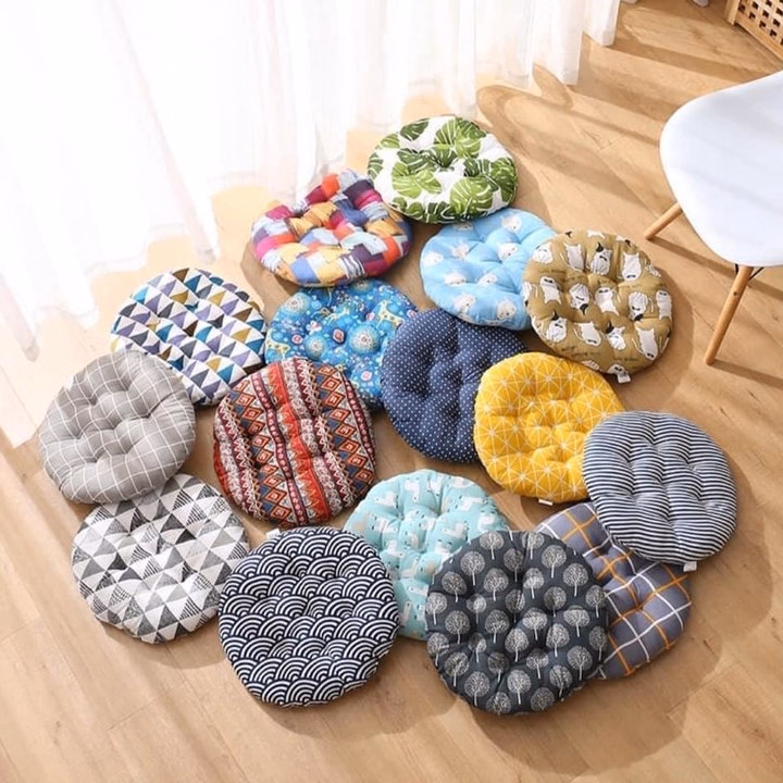 Đệm Ngồi Bệt Tròn 3D, Nệm Lót Ghế Ngồi Bàn Trà Kiểu Nhật Bông Trắng Cực Êm Ctb494 - Bechip - Ảnh 3