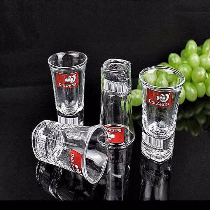 Bộ 6 Cốc Rượu Thủy Tinh Deli 35Ml Siêu Đẹp Ctb500 - Bechip - Ảnh 2