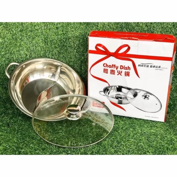Nồi Lẩu 2 Ngăn Inox 304 Size 30Cm - Silver - Ảnh 4