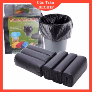 Túi Đựng Rác Màu Đen Size Trung 55X65Cm (Set 3 Cuộn) Ctb516 - Bechip