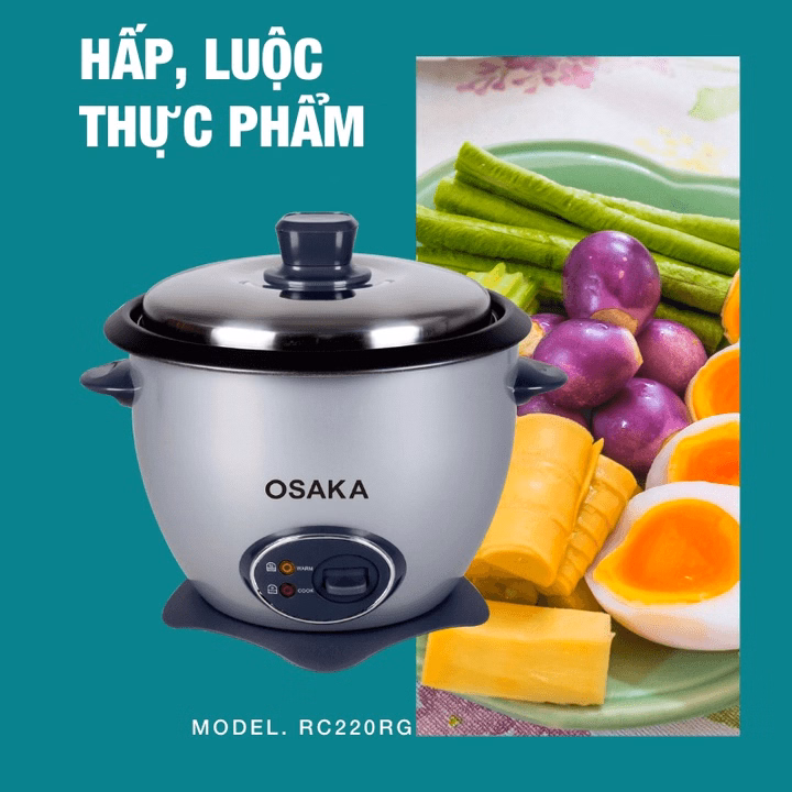 Nồi Cơm Điện Đa Năng Nắp Rời Rc220R(Grey) - Osaka - Ảnh 6