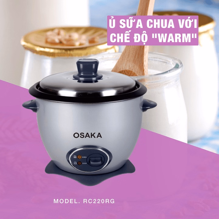 Nồi Cơm Điện Đa Năng Nắp Rời Rc220R(Grey) - Osaka - Ảnh 2