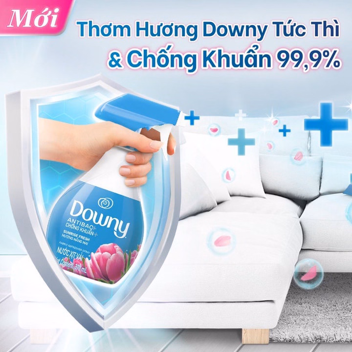 Xịt Vải Downy Khử Mùi Và Chống Khuẩn 99.9% Chai 370Ml - Gdn - Ảnh 5