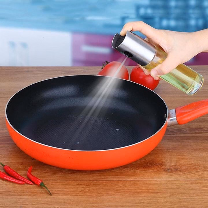 Chai Xịt Thủy Tinh Đựng Dầu, Giấm - Silver - Ảnh 2