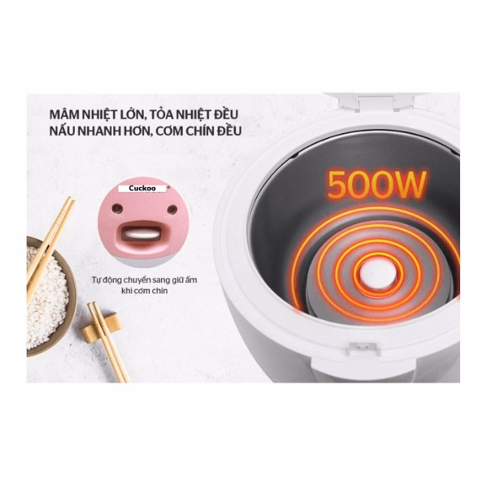 Nồi Cơm Điện Cuckoo Hàn Quốc Dung Tích 1L, 1.2L, 1.8L Ctb521 - Bechip - Ảnh 10