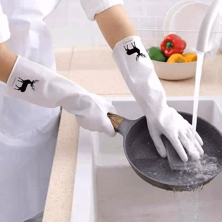 Combo 2 Đôi Găng Tay Cao Su Trắng Hình Con Hươu Ctb522 - Bechip - Ảnh 5