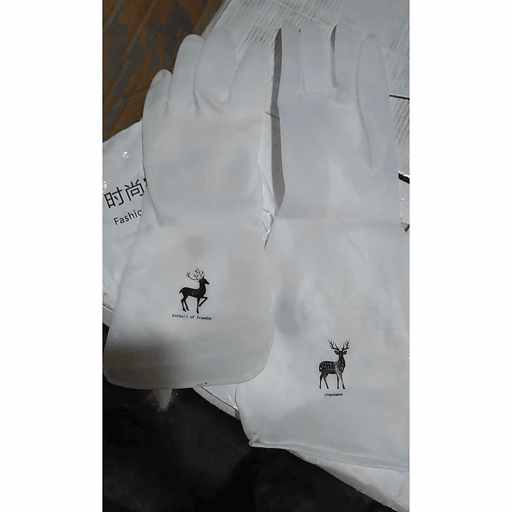 Combo 2 Đôi Găng Tay Cao Su Trắng Hình Con Hươu Ctb522 - Bechip - Ảnh 9