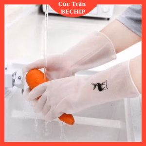 Combo 2 Đôi Găng Tay Cao Su Trắng Hình Con Hươu Ctb522 - Bechip