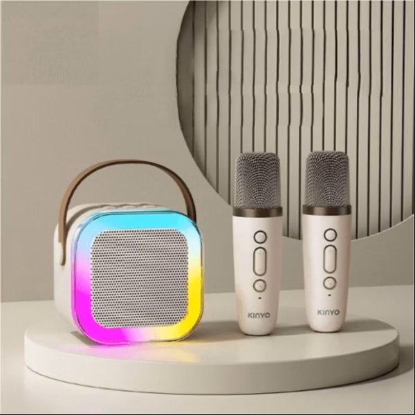 Loa Karaoke Bluetooth Mini K12 Tặng Kèm 2 Mic Không Dây, Có Thể Thay Đổi Giọng Ctb531 - Bechip - Ảnh 10