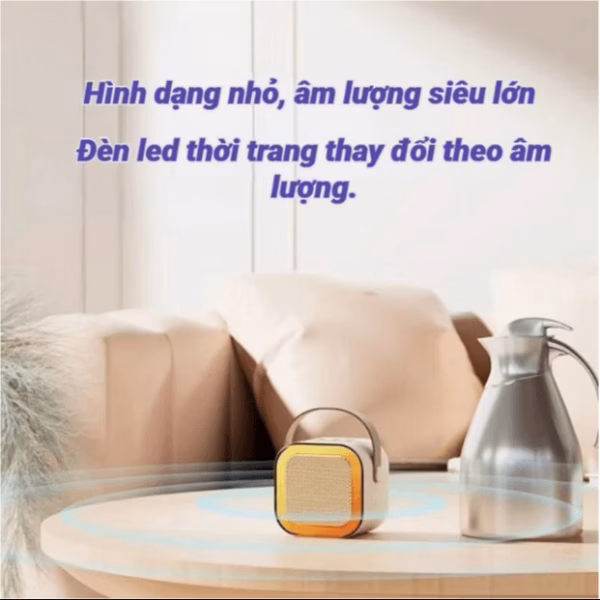 Loa Karaoke Bluetooth Mini K12 Tặng Kèm 2 Mic Không Dây, Có Thể Thay Đổi Giọng Ctb531 - Bechip - Ảnh 7
