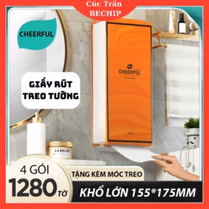 Giấy Ăn Treotường 4 Lớp Cheerful Hàng Loại 1 Ctb540 - Bechip
