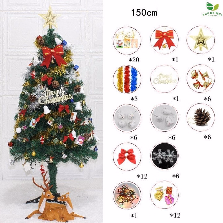 Cây Thông Noel Đầy Đủ Phụ Kiện - Sương Mai - Ảnh 2