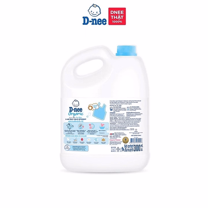 Nước Giặt Xả Dnee Thái Lan 3000Ml – Nước Giặt An Toàn Cho Bé Ctb552 - Bechip - Ảnh 4