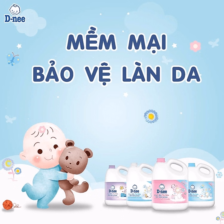 Nước Giặt Xả Dnee Thái Lan 3000Ml – Nước Giặt An Toàn Cho Bé Ctb552 - Bechip - Ảnh 7