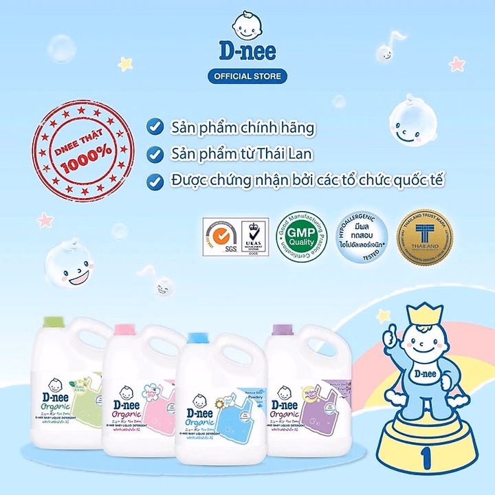 Nước Giặt Xả Dnee Thái Lan 3000Ml – Nước Giặt An Toàn Cho Bé Ctb552 - Bechip - Ảnh 8
