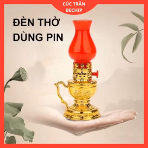 Cặp ( 2 Cái) Đèn Thờ Tài Lộc, Đèn Thờ Vĩnh Cữu Dùng Pin Ctb276 - Bechip