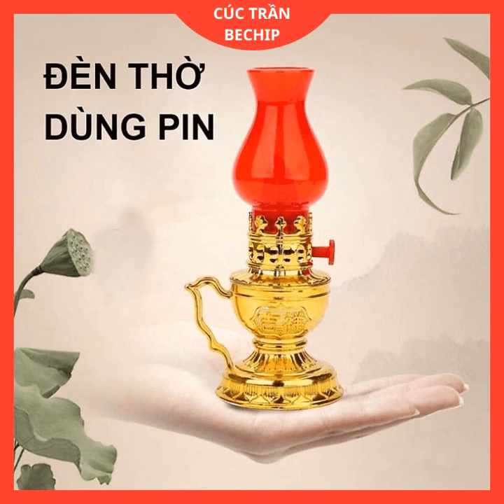 Cặp ( 2 Cái) Đèn Thờ Tài Lộc, Đèn Thờ Vĩnh Cữu Dùng Pin Ctb276 - Bechip