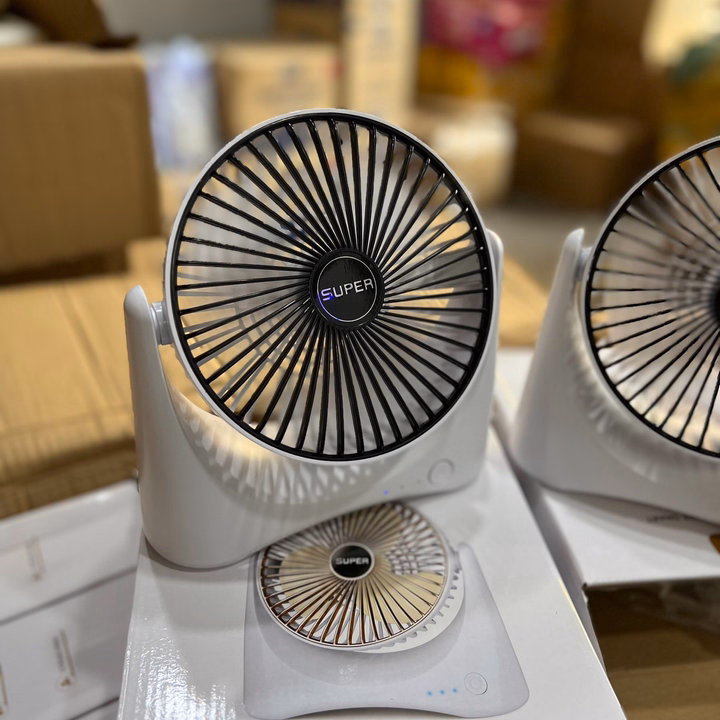 Quạt Sạc Mini Tích Điện Super Xoay 120 Độ Để Bàn Thông Dụng - Shop Mẹ Bống - Ảnh 2