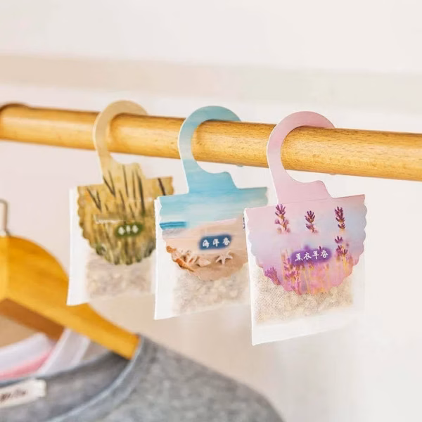 Combo 2 Túi Thơm Thảo Mộc Tinh Dầu Tự Nhiên Treo Phòng, Tủ Quần Áo, Xe Hơi - Su - Ảnh 2
