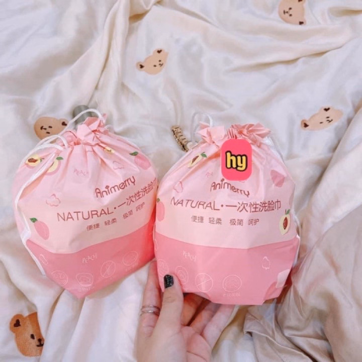Khăn Lau Mặt Dùng 1 Lần Cotton Hatsu, Animerrry - Su