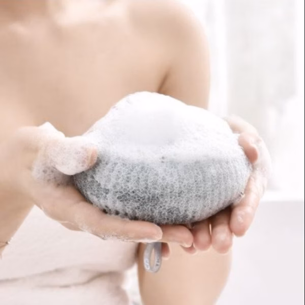 Bông Tắm Có Tay Cầm Massage - Su - Ảnh 6