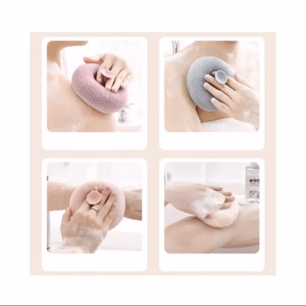 Bông Tắm Có Tay Cầm Massage - Su - Ảnh 7