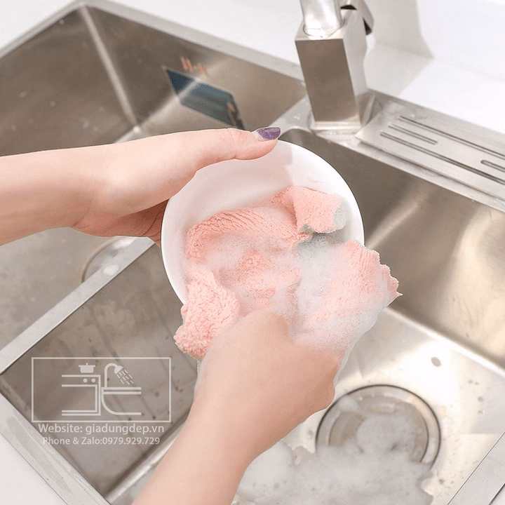 Set 10 Khăn Lau Bếp Đa Năng 2 Mặt Siêu Thấm Nước Ctb03 - Bechip - Ảnh 4