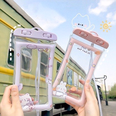 Túi Đựng Điện Thoại Trong Suốt Chống Thấm Nước Có Dây Đeo Ctb192 - Bechip - Ảnh 3