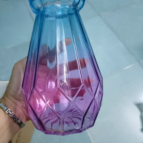 Bình Hoa Thủy Tinh, Lọ Cắm Hoa Thủy Tinh Đa Giác Ctb561 - Bechip - Ảnh 10