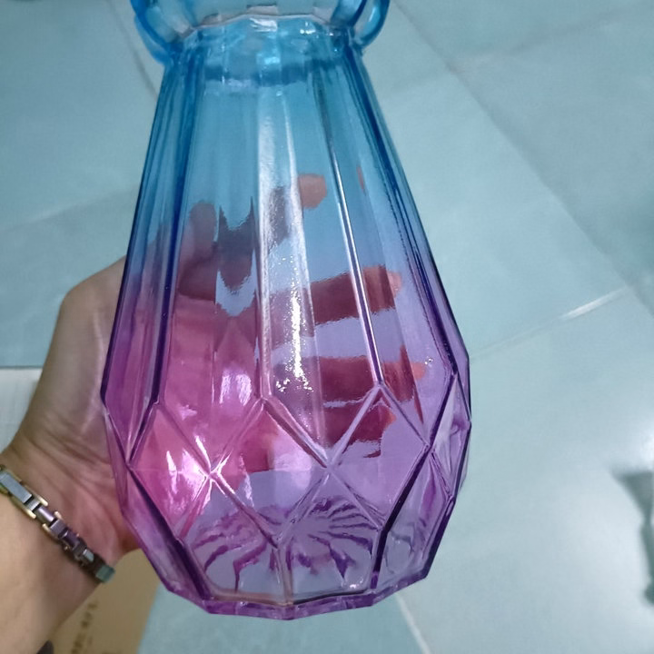 Bình Hoa Thủy Tinh, Lọ Cắm Hoa Thủy Tinh Đa Giác Ctb561 - Bechip - Ảnh 10