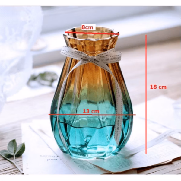 Bình Hoa Thủy Tinh, Lọ Cắm Hoa Thủy Tinh Đa Giác Ctb561 - Bechip - Ảnh 9