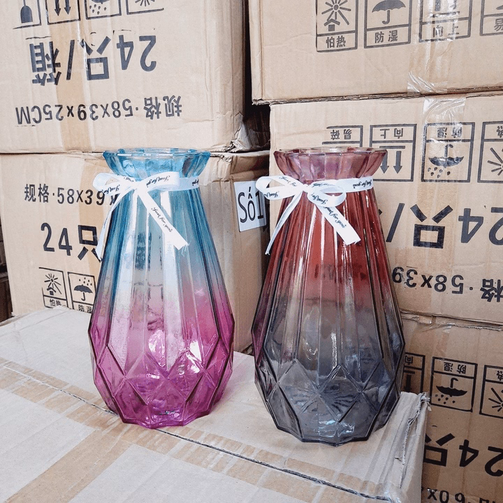 Bình Hoa Thủy Tinh, Lọ Cắm Hoa Thủy Tinh Đa Giác Ctb561 - Bechip - Ảnh 6