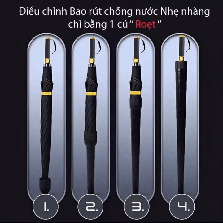 Ô Dù Thông Minh Có Vỏ Bọc Ngăn Nước Tràn Ra Ngoài Ctb566 - Bechip - Ảnh 6