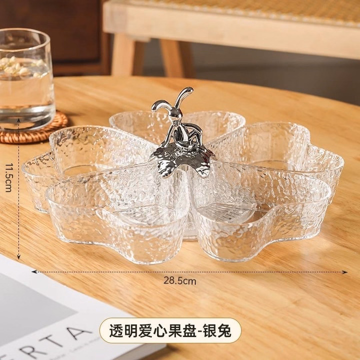 Khay Mứt Xoay Trái Tim 5 Ngăn Trong Suốt - Gdn - Ảnh 7