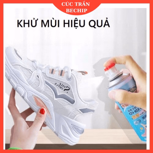 Chai Xịt Khử Mùi Giày Dép Diệt Khuẩn Công Nghệ Nano Bạc Ctb76 – Bechip