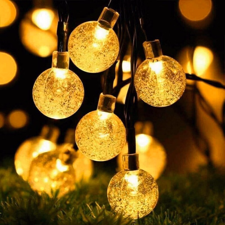 Dây Đèn Led Bi Bọt Nước 10M - Silver