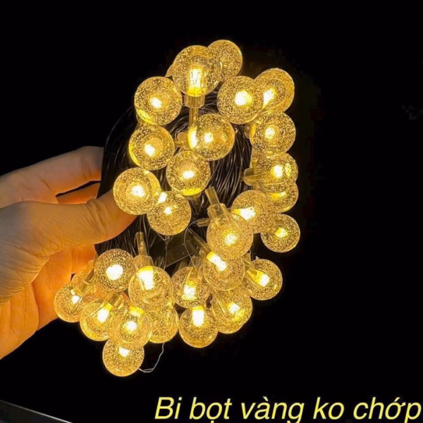 Dây Đèn Led Bi Bọt Nước 10M - Silver - Ảnh 2