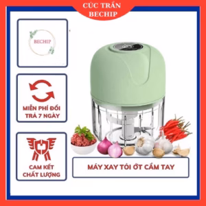 Máy Xay Tỏi Ớt Cầm Tay Sạc Pin 250Ml Ctb107 - Bechip