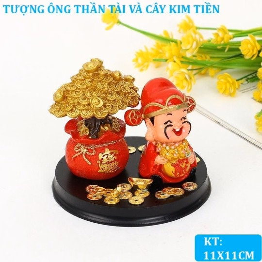 Combo Cung Hỷ Phát Tài Gồm Thần Tài Và Cây Tiền - Su - Ảnh 2