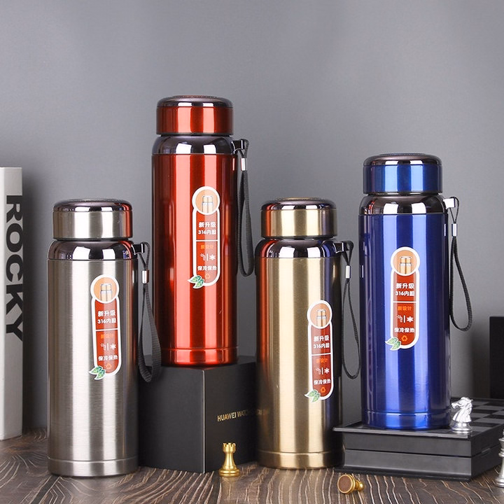 Bình Giữ Nhiệt 316 Nắp Kim Cương Inox 304 Chân Không 2 Lớp - Gdn
