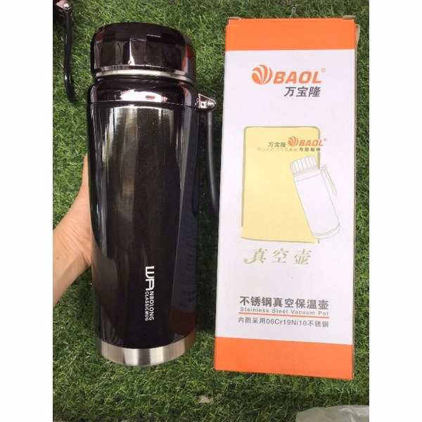 Bình Giữ Nhiệt Baol1200Ml Hàng Cao Cấp Có Lọc Trà, Nắp Dây - Gdn - Ảnh 2