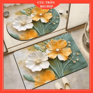Thảm Chùi Chân 3D Bali Siêu Thấm Ctb284 - Bechip