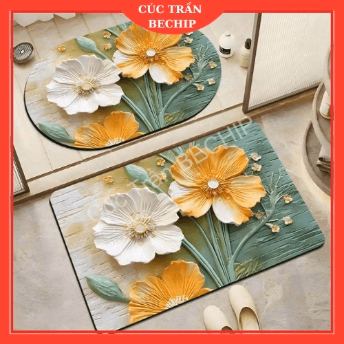 Thảm Chùi Chân 3D Bali Siêu Thấm Ctb284 - Bechip